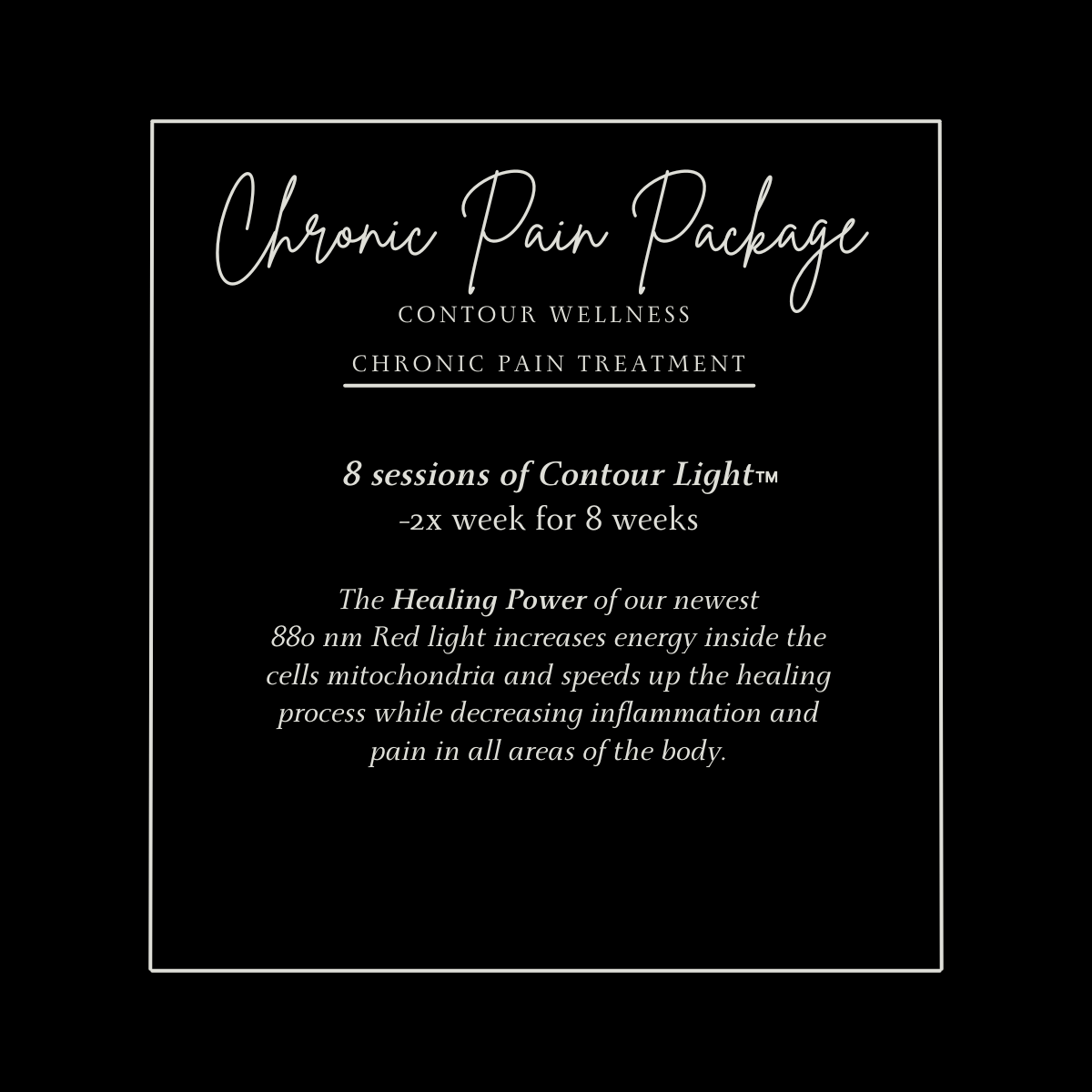 Chronic Pain Package and Wound Healing